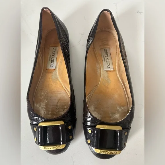 Jimmy Choo ballet flats purple size 39 - Picture 2 of 10